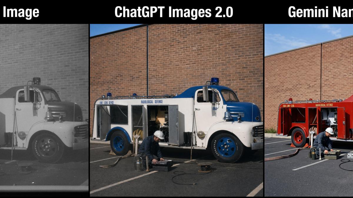 ChatGPT Images 2.0 与 Nano Banana 老照片上色对比