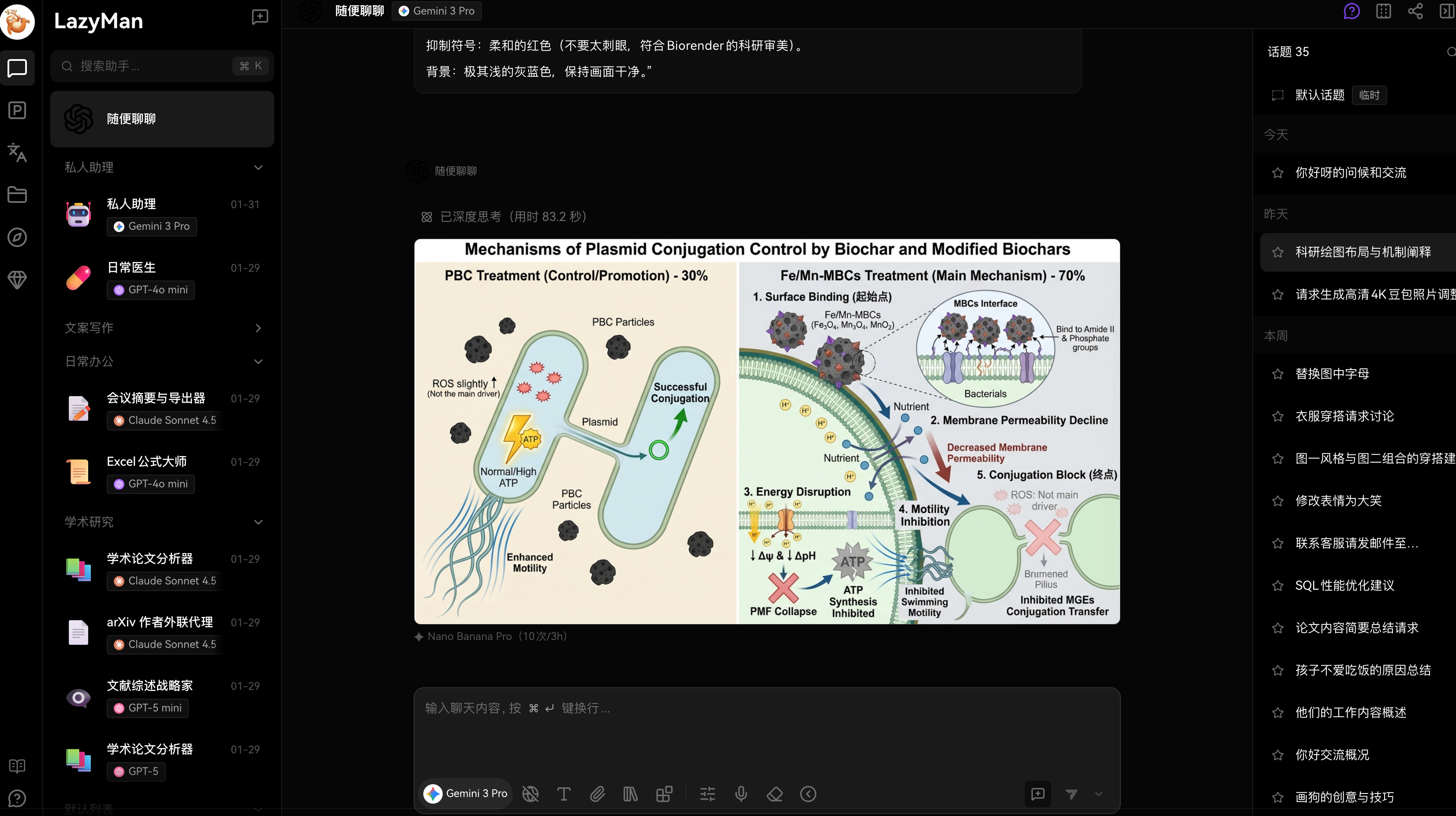 LazyManChat界面展示：简洁清爽的ChatGPT中文版界面